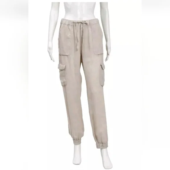 Nicole miller linen jogger pants sale